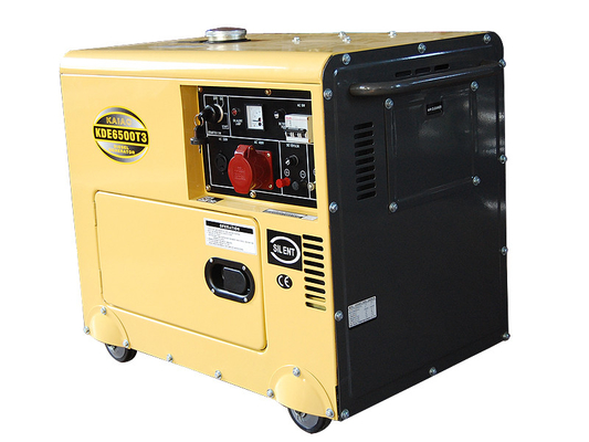 generatore diesel miniatura KDE6500T3 del serbatoio di combustibile 15L con il pannello di controllo di Digital