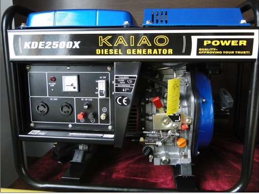 Fase diesel dei generatori 3 della struttura aperta di abitudine 3.75kva con il dispositivo d'avviamento di ritrazione