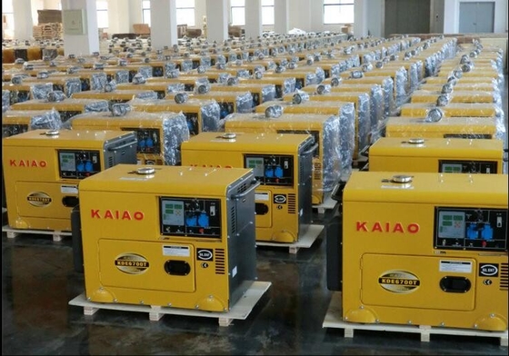 Certificazione di iso del CE raffreddata aria verticale diesel a basso rumore del generatore della famiglia