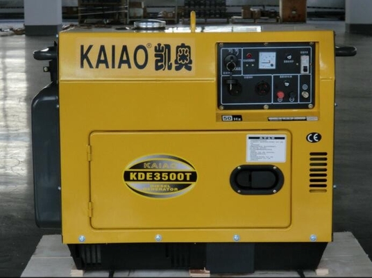 Generatore diesel silenzioso di monofase 3kva, generatore diesel calmo del portatile