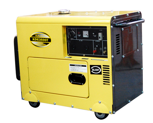 Avviatore elettrico gruppo elettrogeno diesel silenzioso di 3 fasi 60HZ KDE3500T3