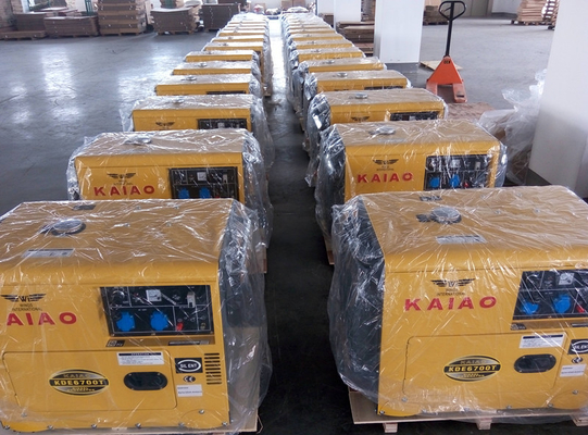 Generatori diesel silenziosi 2KW - 10KW CA KDE6500T di inizio di chiave di monofase piccoli