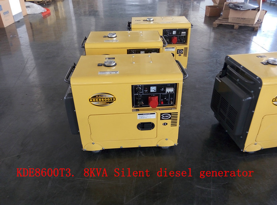 Generatori diesel insonorizzati KDE8600T3 trifase raffreddato aria di inizio chiave piccoli