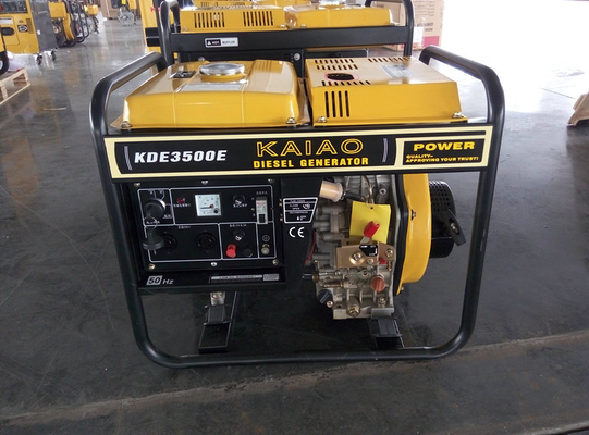 Generatore diesel di inizio elettrico miniatura 3000 watt con la batteria quattro ruote/17Ah