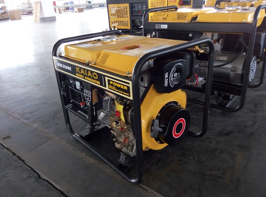 Generatore diesel di inizio elettrico miniatura 3000 watt con la batteria quattro ruote/17Ah