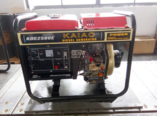Piccolo 2000 rendimenti del combustibile portatili del generatore diesel di watt 3000 giri/min. 50HZ 60HZ