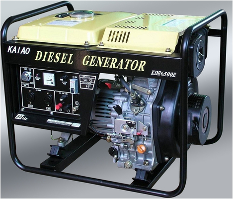Generatori diesel di monofase di CA 5KW piccoli, generatore diesel compatto