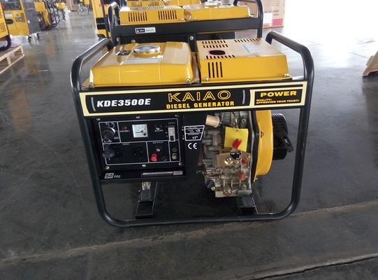 sistema diesel di inizio della mano dei generatori della struttura aperta di monofase di CA 3KW per l'industriale
