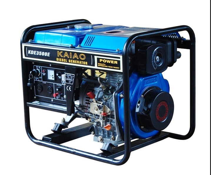 Generatore diesel aperto della struttura 3kw dei motori raffreddati ad aria con il serbatoio di combustibile 12.5L