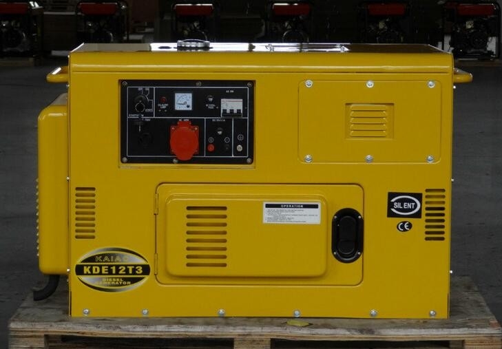 Produca il sistema di allarme basso diesel silenzioso dell'olio del generatore KDE12T3 del fono assorbente 10Kva di 12V 8.3A