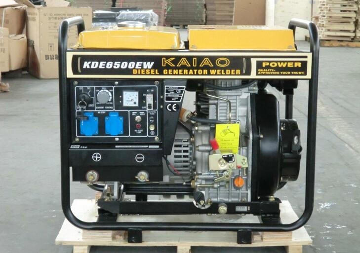 saldatore diesel del generatore di 2.2kva 3600rmp, saldatrice del gruppo elettrogeno KDE6500EW