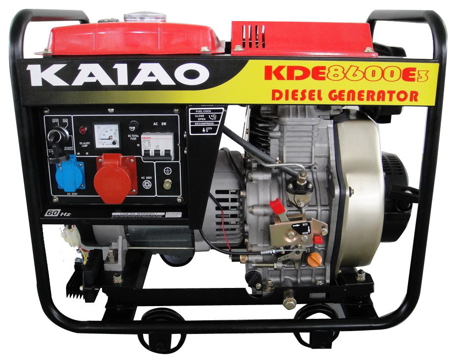 CE Generatori diesel di piccole dimensioni 3fase 6.5kw Generatore diesel set 8600E3 per la casa
