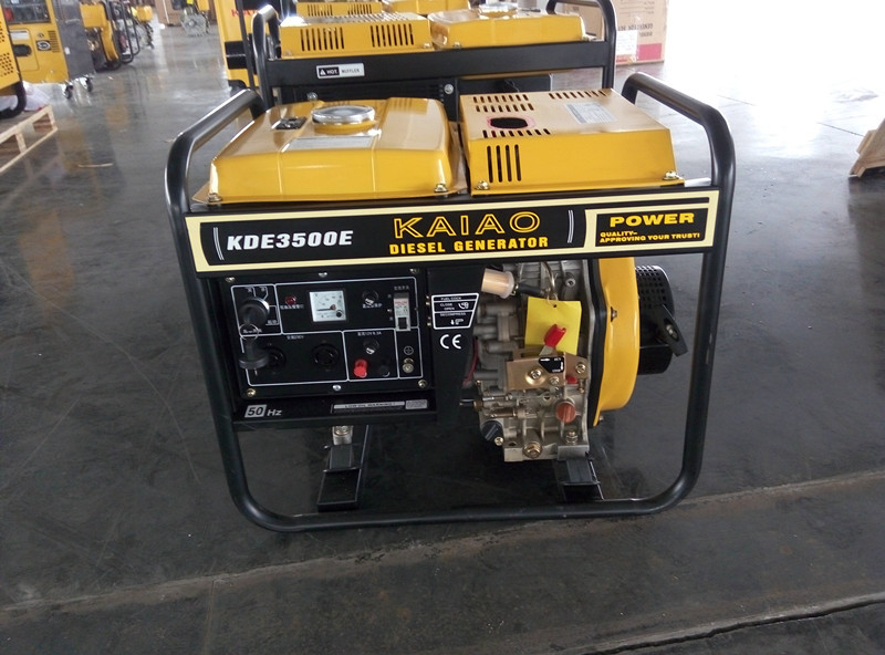 sistema diesel di inizio della mano dei generatori della struttura aperta di monofase di CA 3KW per l'industriale