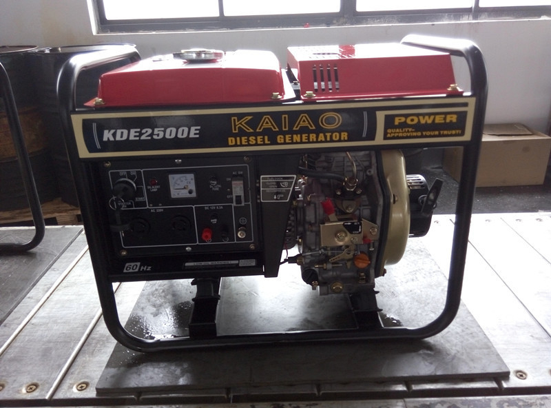generatori di corrente silenziosi portatili rossi 2KW con il sistema elettrico di inizio della mano e di inizio