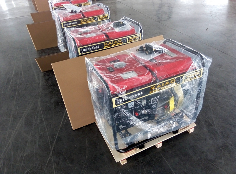 Generatore diesel compatto, generatore di avvio elettrico a corrente alternata da 5 kW con raffreddamento ad aria professionale